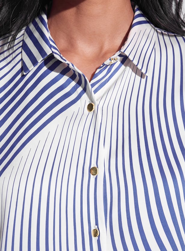 CODE Striped Regular Fit Shirt