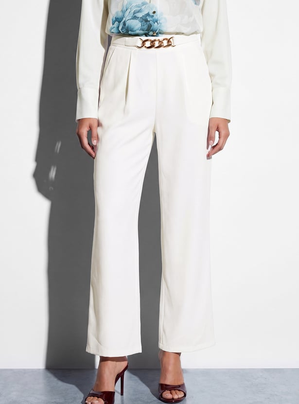 CODE Pleated Front Trousers