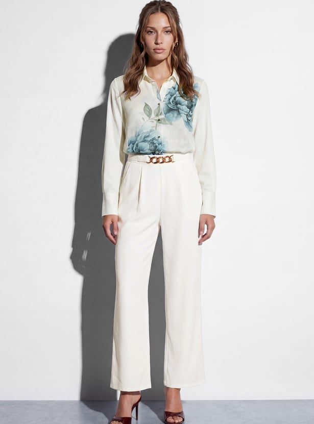CODE Pleated Front Trousers