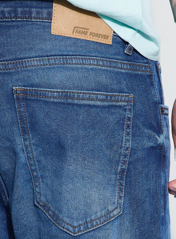 DENIMIZE Washed Regular Straight Jeans