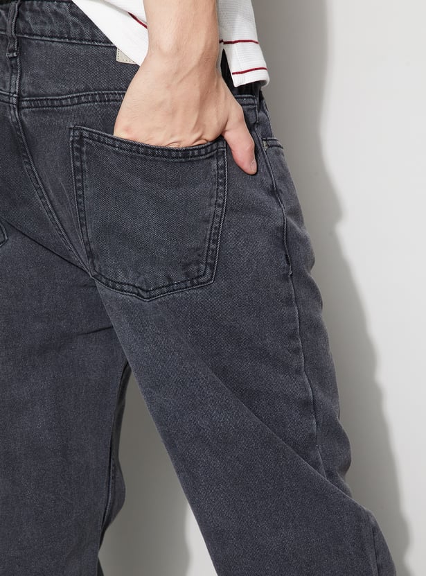 DENIMIZE Washed Regular Straight Jeans
