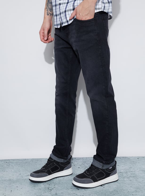 DENIMIZE Washed Slim Straight Jeans