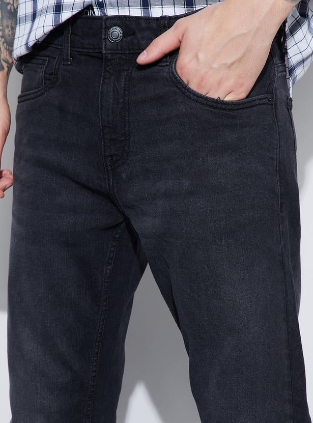 DENIMIZE Washed Slim Straight Jeans