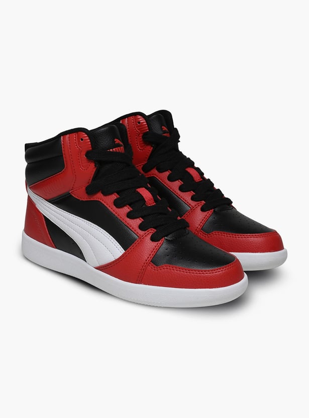 PUMA Boys Colourblock High-Top Sneakers
