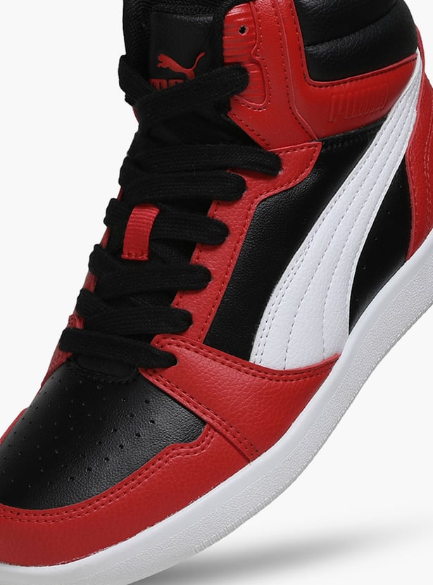 PUMA Boys Colourblock High-Top Sneakers
