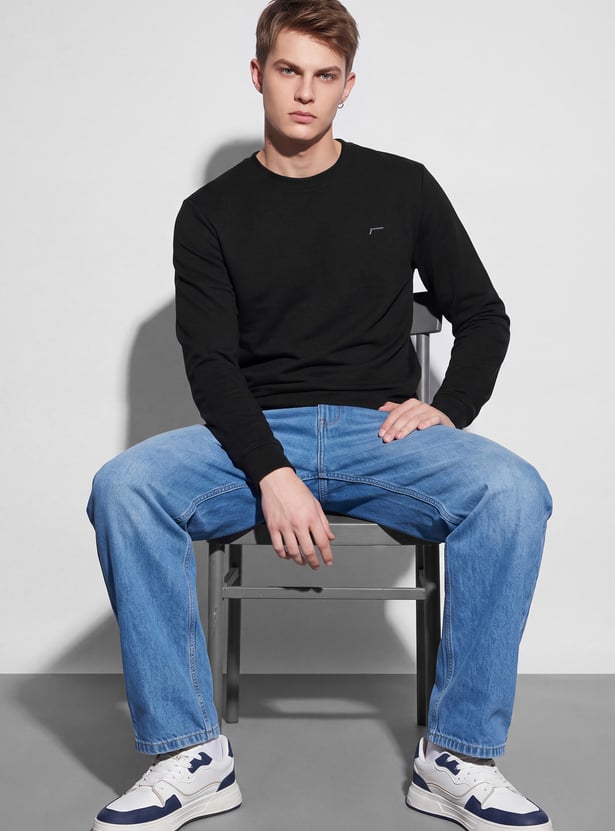 FAME FOREVER Solid Sweatshirt