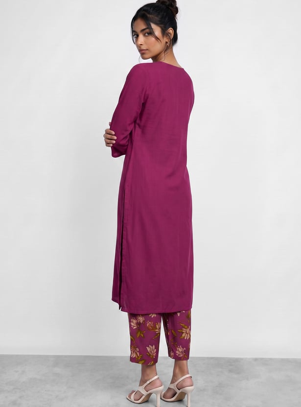 MELANGE Embroidered Kurta Set