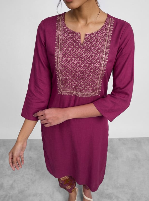 MELANGE Embroidered Kurta Set