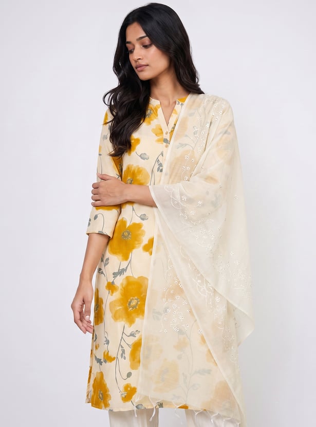 MELANGE Embroidered Dupatta