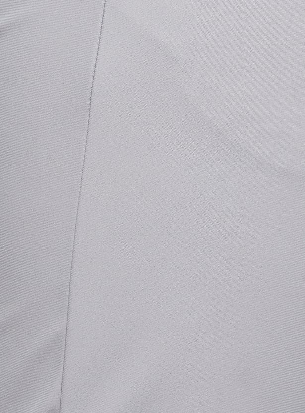ALLEN SOLLY Solid Crop Fit Trousers