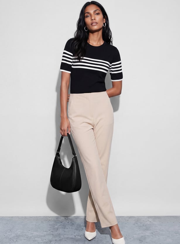 CODE CLASSIC Knit Striped Top