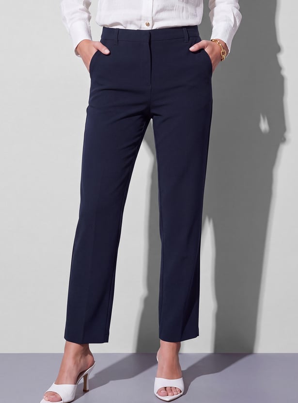 CODE CLASSIC Plain Woven Trousers