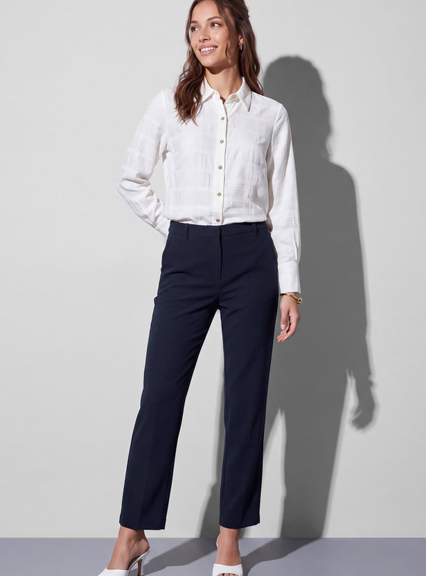 CODE CLASSIC Plain Woven Trousers
