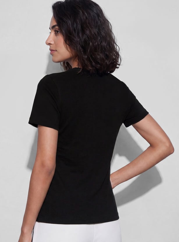 CODE CLASSIC Colourblock Crew Neck Top