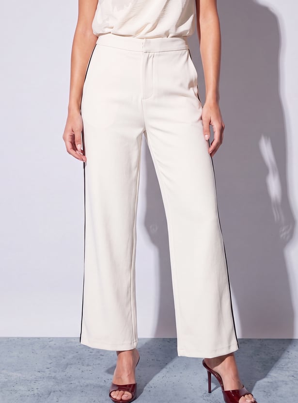 CODE CLASSIC High-Rise Knit Trousers