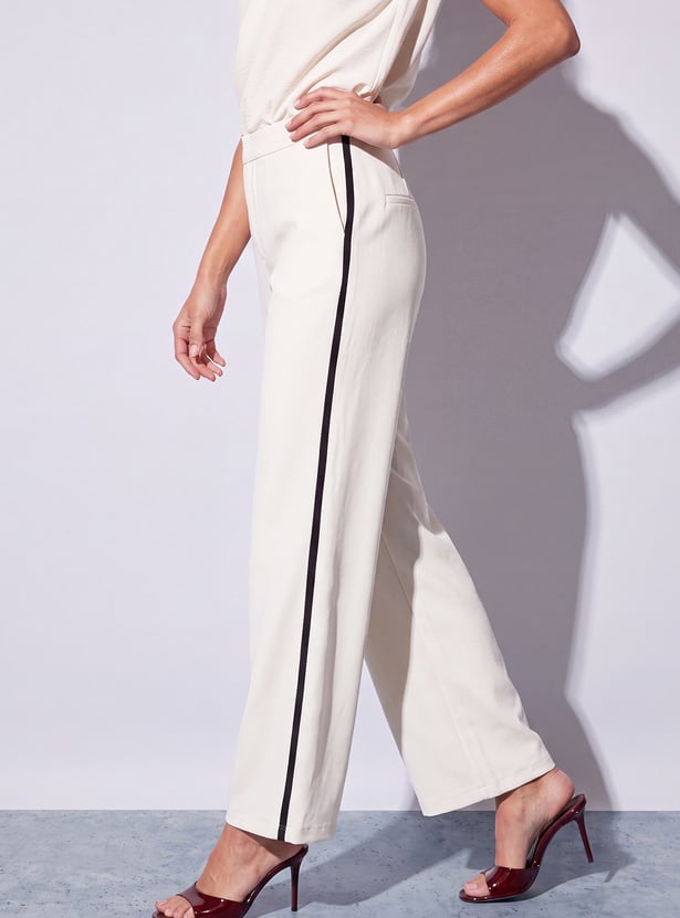 CODE CLASSIC High-Rise Knit Trousers