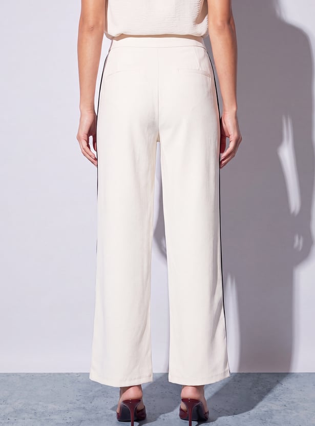 CODE CLASSIC High-Rise Knit Trousers