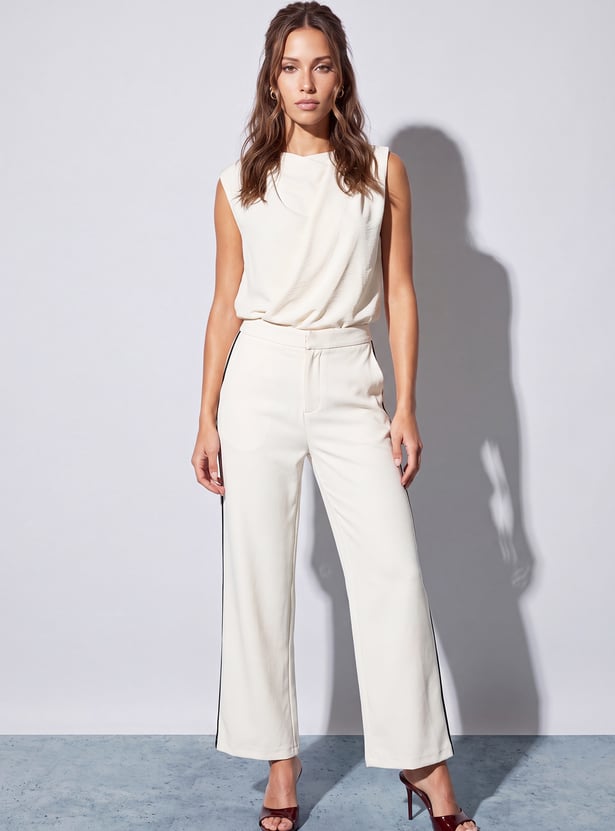 CODE CLASSIC High-Rise Knit Trousers