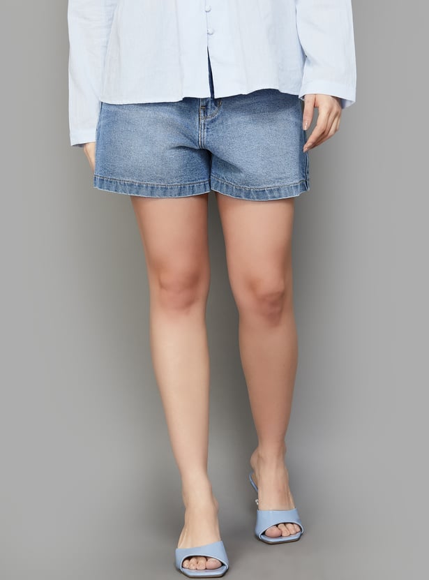 XPOSE High-Rise Denim Shorts