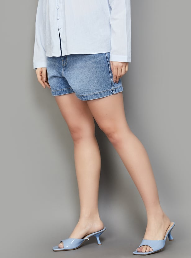 XPOSE High-Rise Denim Shorts