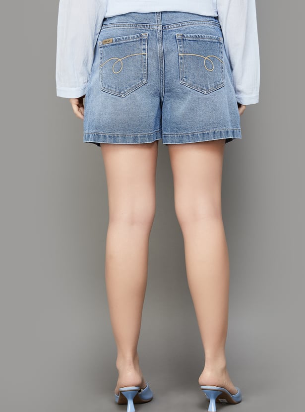 XPOSE High-Rise Denim Shorts