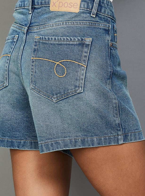 XPOSE Super High-Rise Denim Shorts