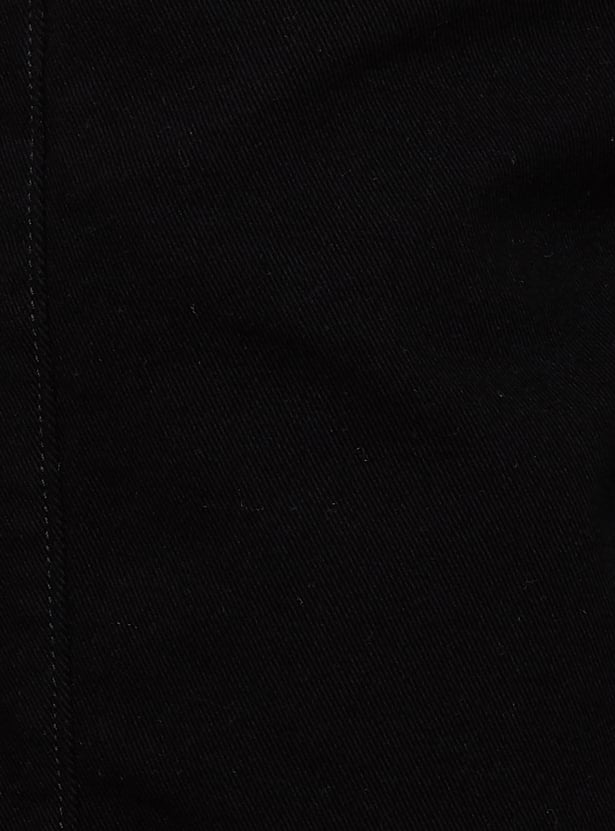 XPOSE Solid High Rise Denim Shorts