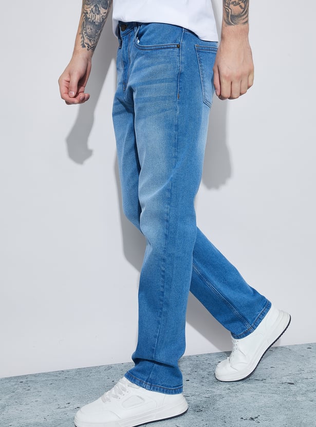 DENIMIZE Stonewashed Slim Straight Jeans