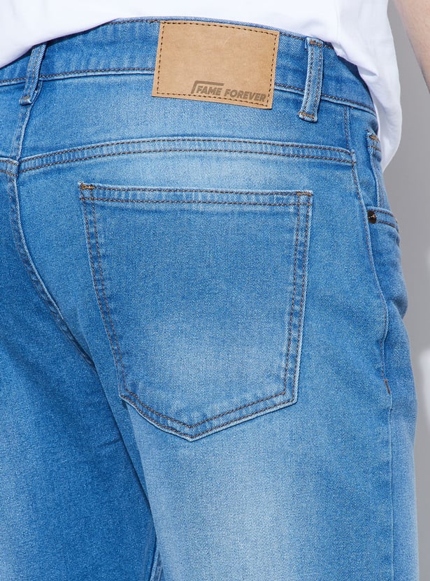 DENIMIZE Stonewashed Slim Straight Jeans