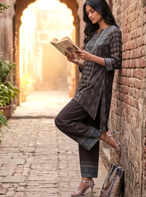 MELANGE Ethnic Motif Kurta Set