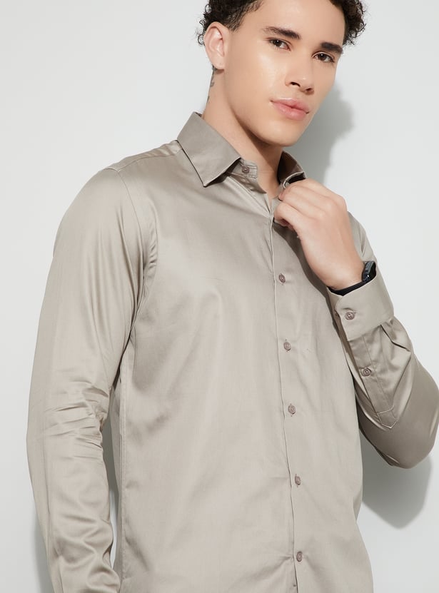 CODE Solid Slim Fit Formal Shirt