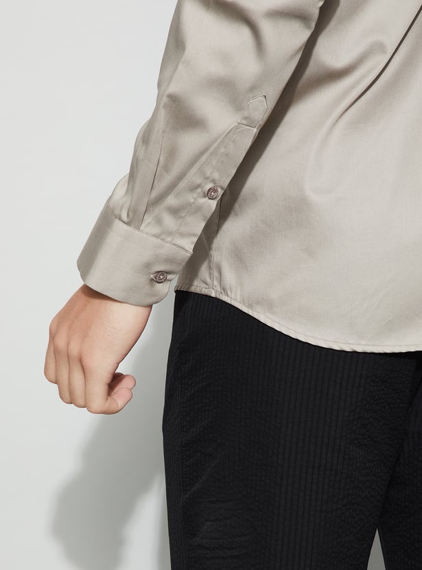 CODE Solid Slim Fit Formal Shirt
