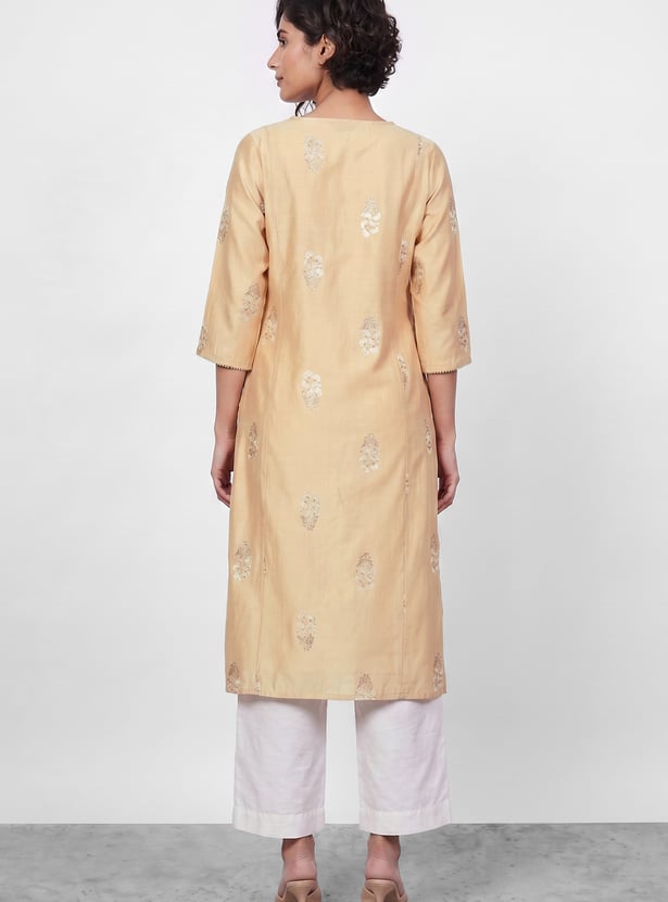 MELANGE Embroidered Straight Kurta