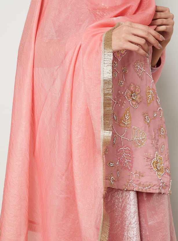 MELANGE Solid Dupatta