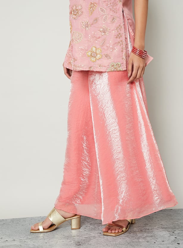 MELANGE Textured Palazzos