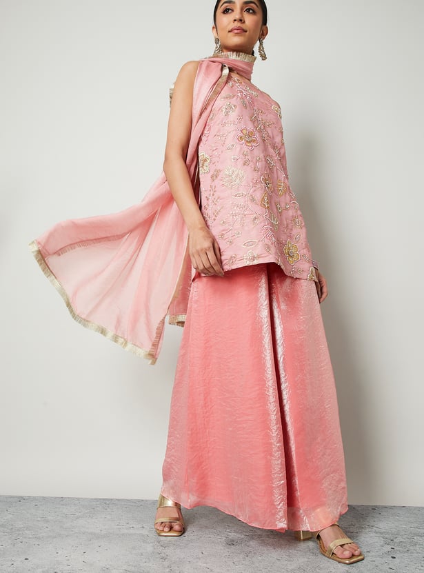 MELANGE Textured Palazzos