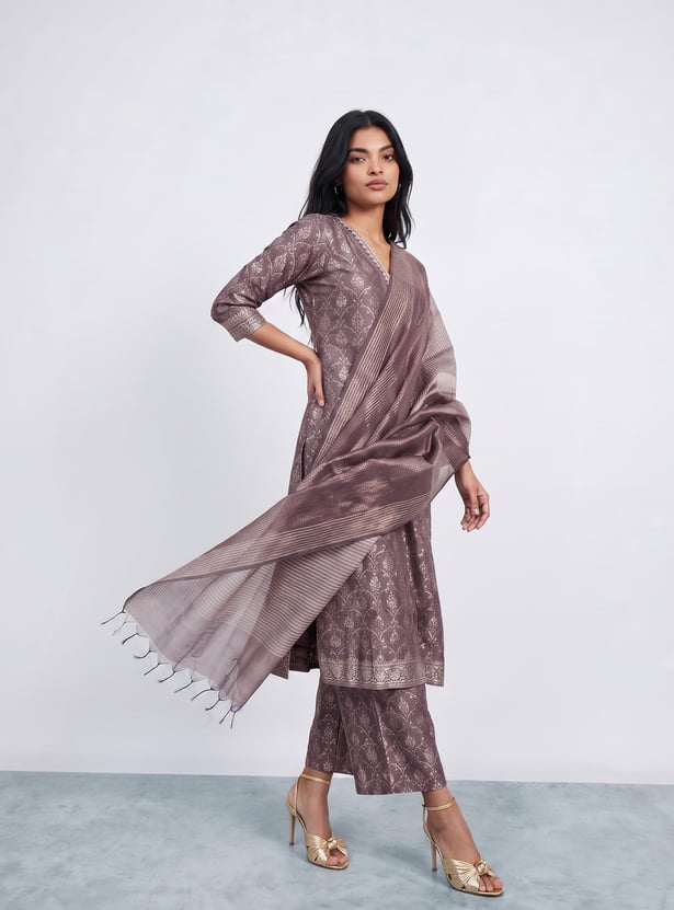 MELANGE Striped Dupatta