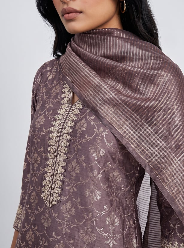 MELANGE Striped Dupatta