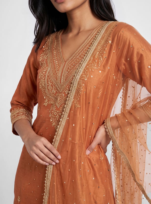 MELANGE Embellished Dupatta