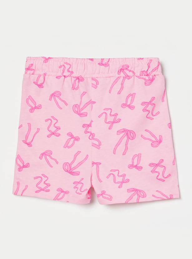 FAME FOREVER Girls Graphic Top with Shorts Set
