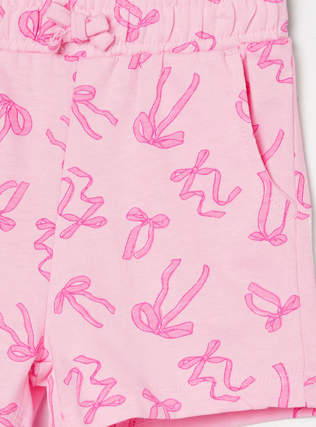 FAME FOREVER Girls Graphic Top with Shorts Set