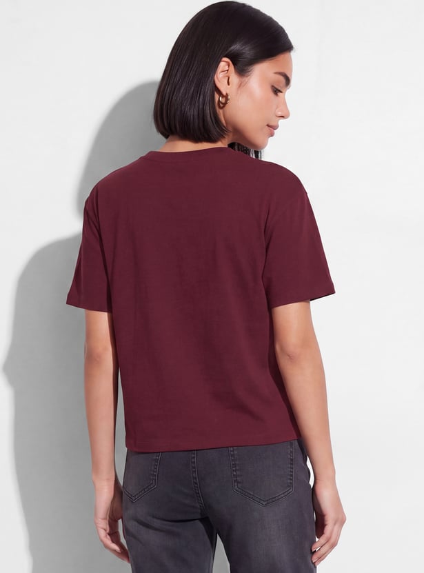 FAME FOREVER Solid T-shirt