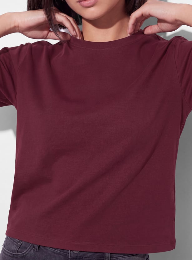 FAME FOREVER Solid T-shirt
