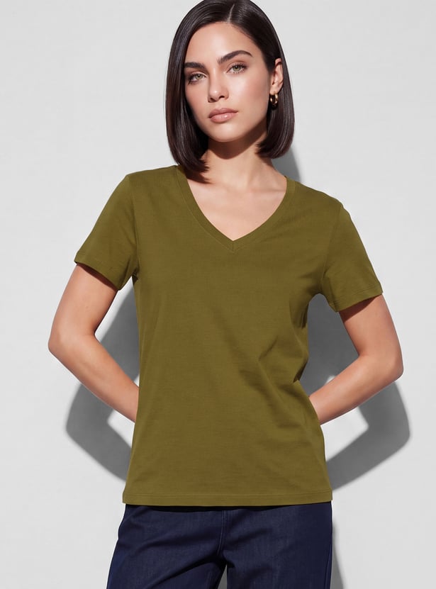 FAME FOREVER Solid T-shirt