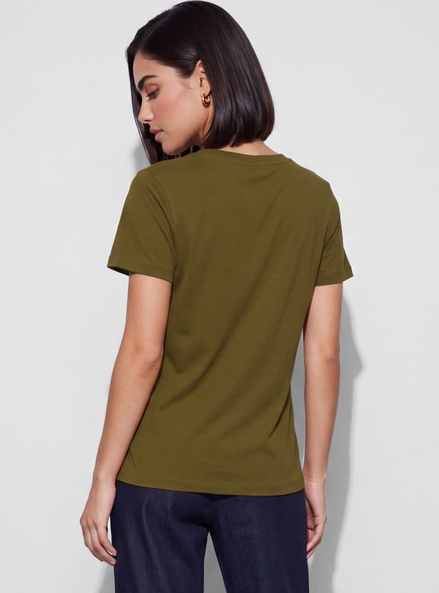 FAME FOREVER Solid T-shirt