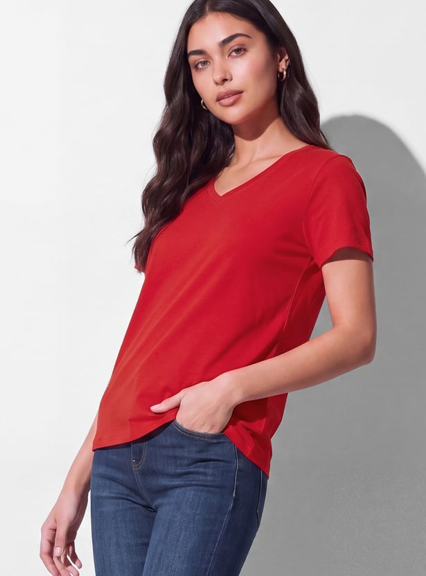 FAME FOREVER Solid T-shirt