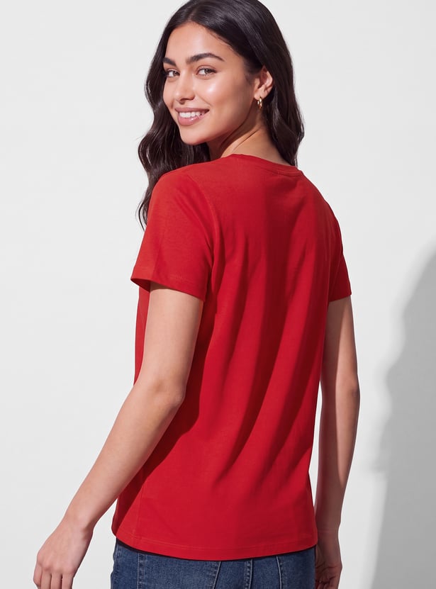 FAME FOREVER Solid T-shirt