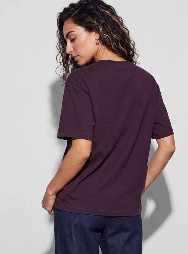 FAME FOREVER Solid T-shirt