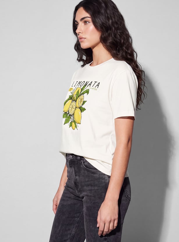 FAME FOREVER Graphic Print T-shirt
