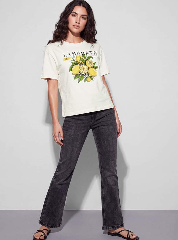 FAME FOREVER Graphic Print T-shirt